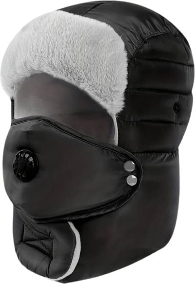Nivard Wintermuts - Heren - Dames - Volwassenen - Muts - Ski Mask - Bivakmuts - Balaclava - Ski Masker - Face Mask - Full Face Mask - Winter Masker - Zonder Bril - Zwart