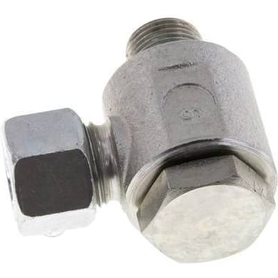 12L & G3/8'' Verzinkt Stalen Swivel Joint Snijringkoppeling Buitendraad 315bar Draaibaar ISO 8434-1