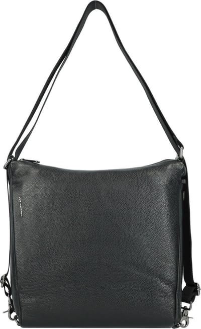 MANDARINA DUCK Leren Schoudertas Rugzak Mellow Leather Shoulderbag Nero Zwart