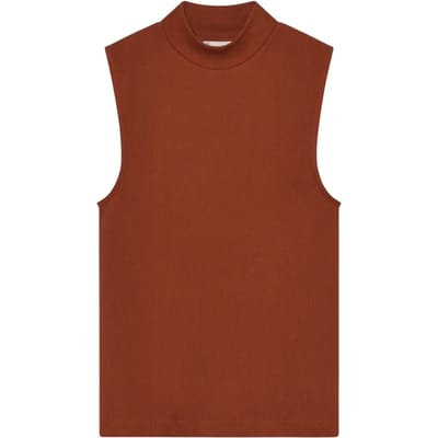 Damestanktop met hoge hals KnowledgeCotton Apparel