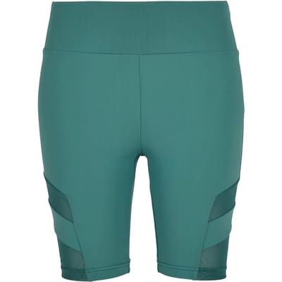 Urban Classics - High Waist Tech Mesh Korte cycle broek - XS - Groen
