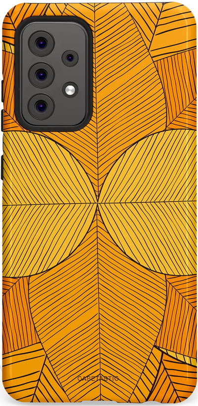 Casetastic Hoesje Geschikt voor Samsung A52 (4G/5G/s) - Stijlvolle Beschermende Duo-layer Case - Rasterblad