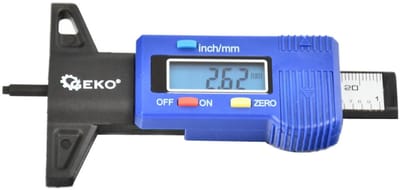 GEKO Digitale dieptemeter - LCD display - 0-25,4 mm - snelle kalibratie