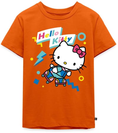 Hello Kitty Jaren 90 Stijlen Met Rolschaatsen Premium T Shirt Kinderen
