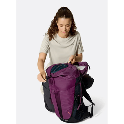 Rab Airox 34L Rugzak ND Dames (Maat - S/M, Kleur - Mulberry/Black)