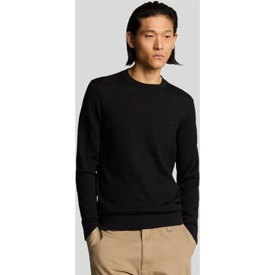 Trui Lyle &amp; Scott KN2235TON SUPERFINE-Z865 JET BLACK