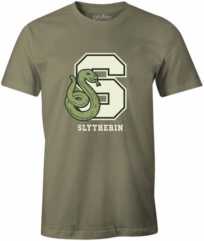 Harry Potter - Kaki Men's T-shirt - S Slytherin - S