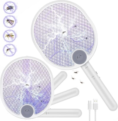 Elektrisch Insectenracket met 4000V en Oplaadbare Batterij - Muggen- en Vliegenvanger