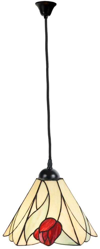 Tiffany Hanglamp Tulip aan Katoensnoer - Art Deco Trade