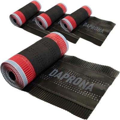 Ventilerende daknokband Aluminium 390mm x 5m Zwart voor Optimale Nokafdekking