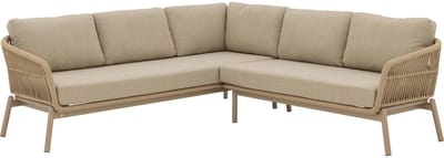Goossens Loungeset Sorrento - Buitenstof - beige - 238 x 72 x 238 cm