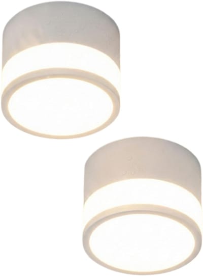 longziming -Ledverlichting - IP65 Bescherming - 2 Stuks - Badkamer - Driekleurige lichtverandering - LED-downlights voor slaapkamers, woonkamers en balkons - Wit