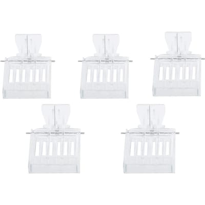5 stuks Plastic Koningin Vangclip Bijenvanger Kooi Imkerij Gereedschap Uitrusting white