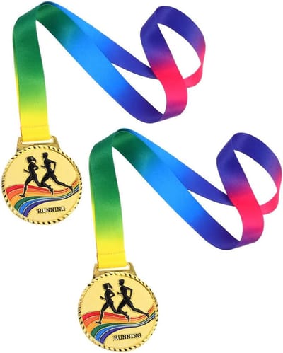 Hardloopmedailles - Sportprijzen Medailles - Sportevenementen Prijsuitreiking - Duurzame Zinklegering - 50 cm - Goud