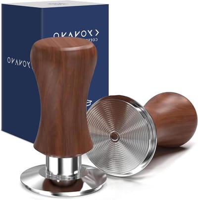 Tamper 53.3 mm voor Espresso, Professionele Koffietamper van RVS, Calibrated tot 13.6 kg Druk, Ideaal voor Barista en Koffieliefhebbers