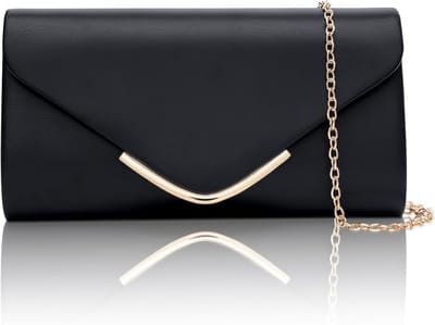 Trendy vegan leren clutch portemonnee voor vrouwen, stijlvolle avondtassen met ketting voor bruiloften en feesten