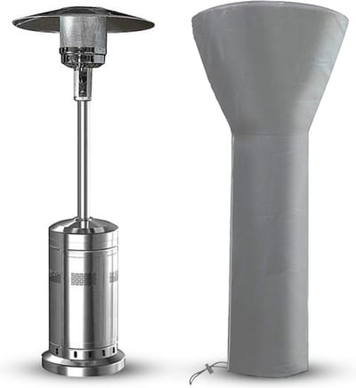 CUHOC Diamond Heater Hoes - 226x85x48 cm - Zilvergrijze Terrasverwarmer hoes - Beschermhoes Terrasverwarmer