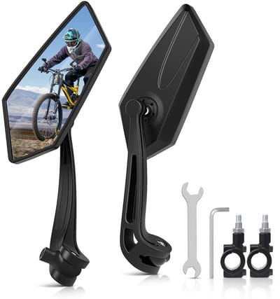 iBright Fietsspiegel Links en Rechts – 2-Pack - Verstelbaar – E-bike Spiegel - Fatbike – Bicycle Mirror – Onderkant stuur – Eenvoudige Montage – 21- 26 mm