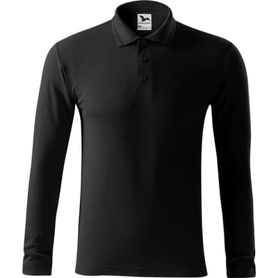 Polo met lange mouwen van piquéstof Malfini 221