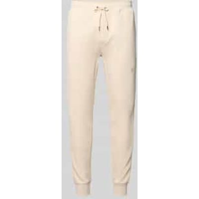 regular fit joggingbroek van katoenmix