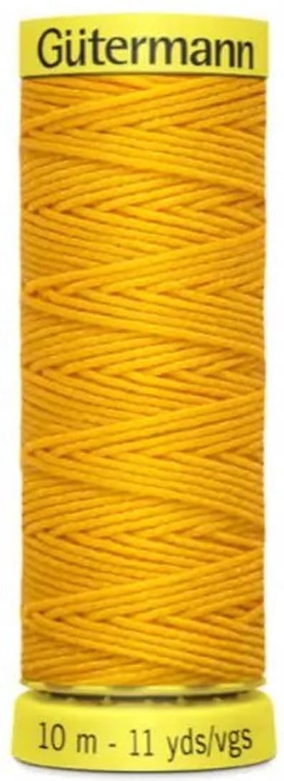 Gutermann elastiek garen geel mosterd canary - elastisch naaigaren - col. 4009 - klosje 10 m
