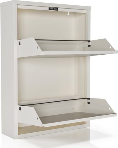 Schoenenkast Bodi 2-vaks Wit
