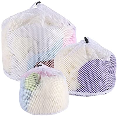 Set van 3 Herbruikbare Wasnetten voor de Wasmachine - Voor Kleding, Pluche Speelgoed en Meer