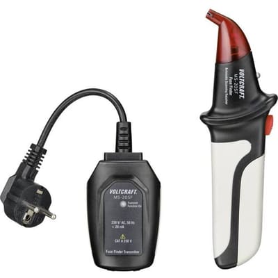 VOLTCRAFT MS-20SF Zekeringvinder, stroomkringvinder met zender en ontvanger