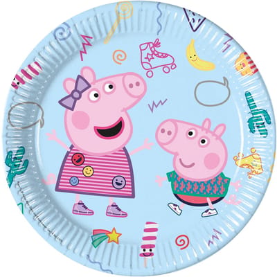 Wefiesta - Borden (papier) -Peppa Pig - (8 stuks)