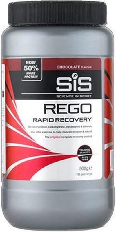 SIS - REGO Rapid Recovery Drink poeder, Post Workout proteine poeder - 20g proteine per serving - Chocolade smaak - 500 gram