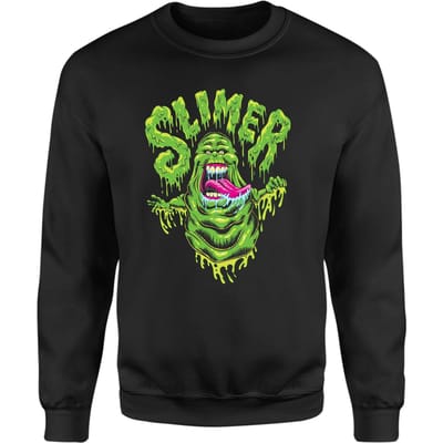 Ghostbusters Slimer Sweatshirt - Black - S