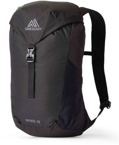 GREGORY vrijetijdsrugzak rugzak Nano 16 Backpack Optic Black zwart