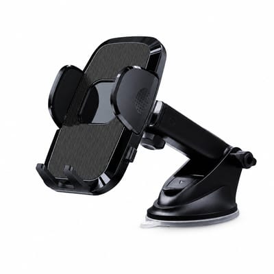 Telefoonhouder Auto Zuignap - Dashboard en Voorruit Houder - 360° Draaibare Smartphonehouder - Verstelbare Autohouder voor Navigatie - Zwart