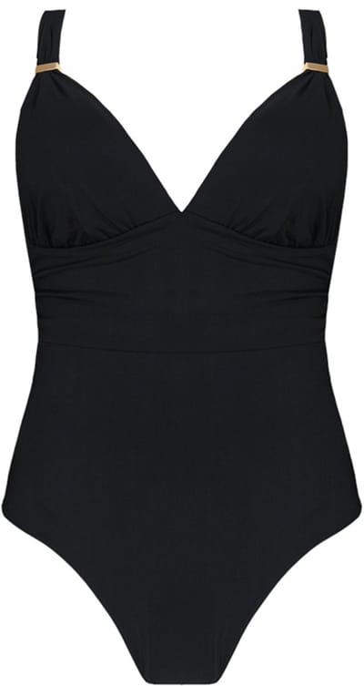 Badpak Barts Women Solid Plunge Shaping One Piece Black-Maat 44