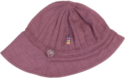 Joha baby zonnehoed - merinowol/zijde - kleur oudroze - maat 41/45 (1-9 mnd)