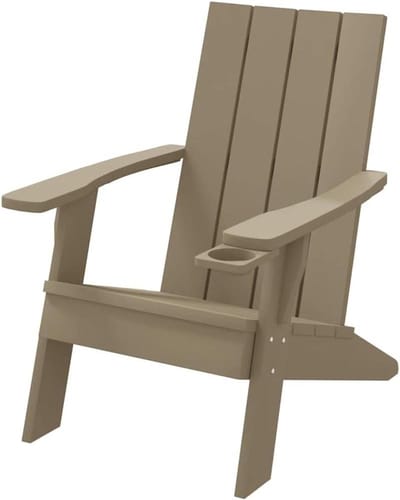 Adirondack Tuinstoel - Tuinstoel Buiten - Ontspannen in de tuin - Met bekerhouder - 75 x 895 x 885 cm