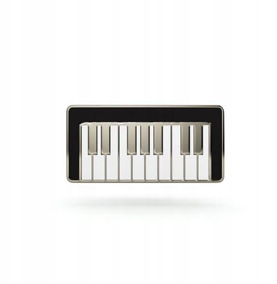 Pinets B1383 - Muziekpin Klavieren - Metalen Speld - Hard Emaille