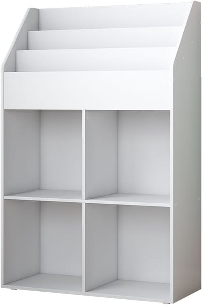 Vicco Conny Kinderboekenkast – 72 x 111 cm met 4 legplanken voor vouwdozen Wit