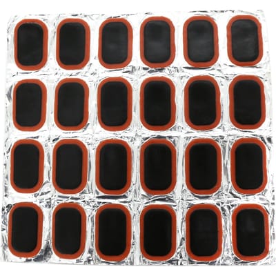24 stuks fietsband reparatiepleisters fietsband lekke rubberen pleisters reparatieset voor fiets zwart