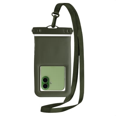 imoshion Floating Waterproof Pouch - Waterdicht Telefoonhoesje voor Onderwater - Universele Dry Bag - Donkergroen