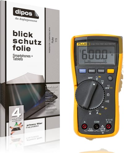 dipos – Matte Privacy Screenprotector geschikt voor Fluke 115 | Anti-Spy Beschermfolie