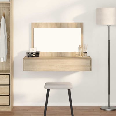 vidaXL - Kaptafel - Bruin - 100 - x - 40 - x - 70 - cm - Bewerkt - hout