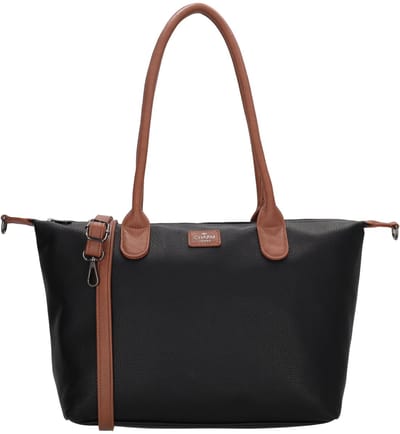 Charm London Buckingham Palace Shopper - Schoudertas - Crossbodytas - Kunstleer - Vegan Leer - Zwart Cognac