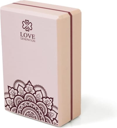 Love Generation - Foam Yogablok - Mandala - Precious Pink