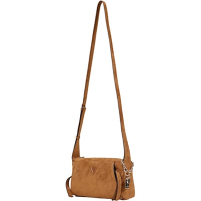 GUESS schoudertas Devon Mini Crossbody Cognac bruine