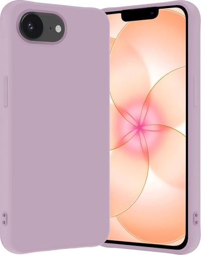 Hoes - Geschikt voor Apple iPhone 17e - Sterk & Shockproof - Hoesje Cover - Siliconen Case - Lila