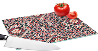Glazen Snijplank - 28x20 - Design - Borduren - Motief - Patronen - Snijplanken Glas