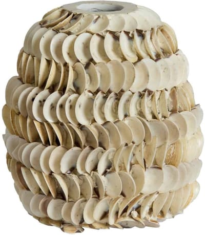 Light & Living Vaas Sarria - Naturel - Ø20x21cm - Bamboe - Modern - Bloemenvaas - Woondecoratie - Decoratieve vaas voor woonkamer of slaapkamer