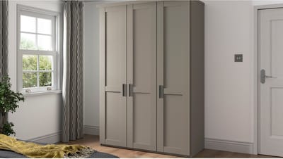 B Bright Draaideurkast Chateau - 150 x 216 x 58 cm - kiezelgrijs