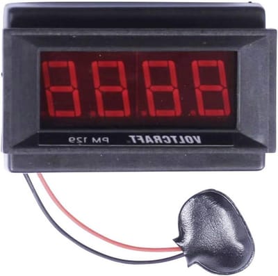 Digitaal Meetapparaat - Paneelmeter Spanning - Spanning Meten - Uitbreidbaar Meetbereik - 200 mV - Zwart